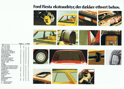 Salgsbrochüre fiesta december 1978