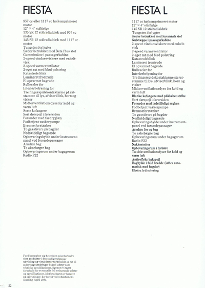 Salgsbrochüre fiesta februar 1981
