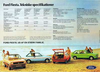 Salgsbrochüre fiesta marts 1980